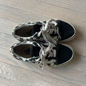 Vans Black and White Checkered Sneakers